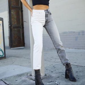 REVICE true love/ checkmate black and white jeans (never worn + with tags)